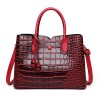 Croc Embossed Leather Tote Croc Embossed Leather Tote