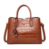 Croc Embossed Leather Tote Croc Embossed Leather Tote