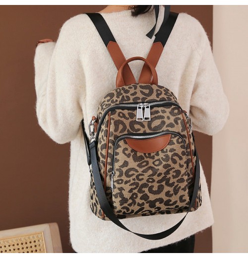 Cheetah Print Backpack Purse Cheetah Print Backpack Purse