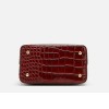 Croc Embossed Leather Bag Croc Embossed Leather Bag