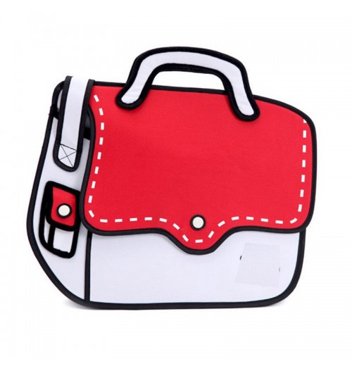 2D Cartoon Messenger Bag 2D Cartoon Messenger Bag