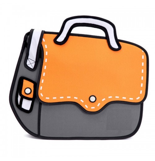 2D Cartoon Messenger Bag 2D Cartoon Messenger Bag