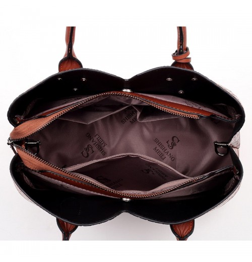 Croc Embossed Leather Tote Croc Embossed Leather Tote