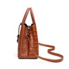Croc Embossed Leather Tote Croc Embossed Leather Tote