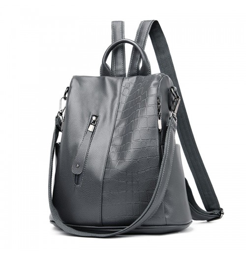 Croc Leather Backpack Croc Leather Backpack