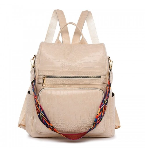 Faux Leather Laptop Backpack Women's Faux Leather Laptop Backpack Women's