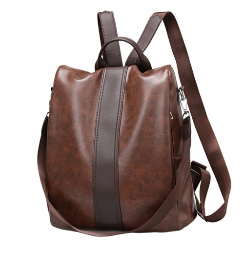 Leather Travel Backpack Anti Theft Leather Travel Backpack Anti Theft