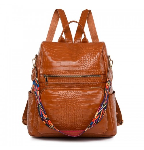 Faux Leather Laptop Backpack Women's Faux Leather Laptop Backpack Women's