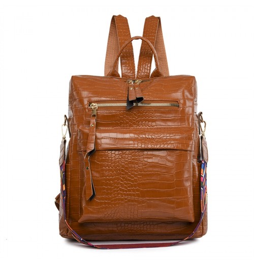 Embossed Leather Backpack Purse Embossed Leather Backpack Purse