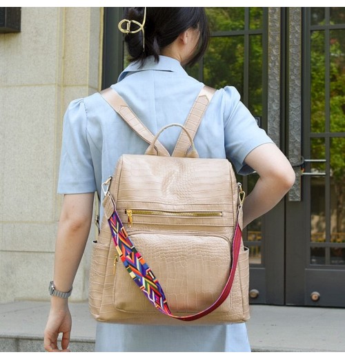 Faux Leather Laptop Backpack Women's Faux Leather Laptop Backpack Women's