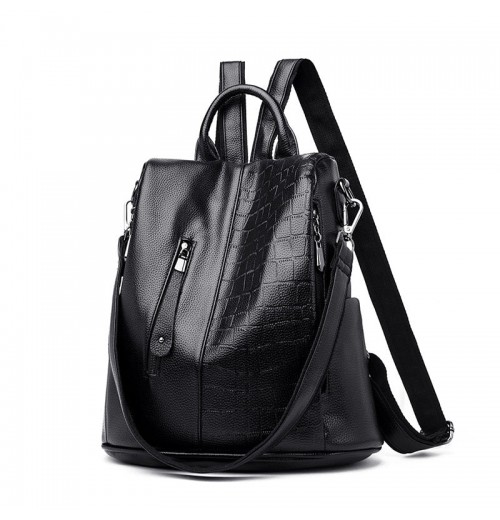 Croc Leather Backpack Croc Leather Backpack