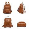 Faux Leather Laptop Backpack Women's Faux Leather Laptop Backpack Women's