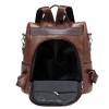 Leather Travel Backpack Anti Theft Leather Travel Backpack Anti Theft