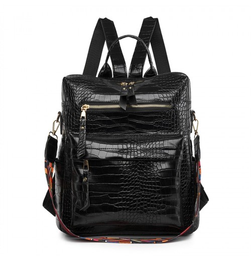Embossed Leather Backpack Purse Embossed Leather Backpack Purse