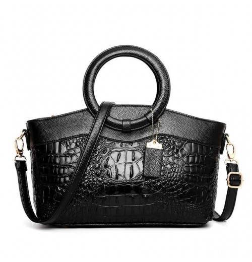 Leather Croc Tote Bag Leather Croc Tote Bag