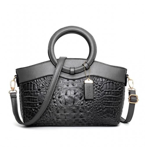 Leather Croc Tote Bag Leather Croc Tote Bag