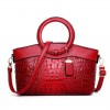 Leather Croc Tote Bag Leather Croc Tote Bag