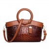 Leather Croc Tote Bag Leather Croc Tote Bag